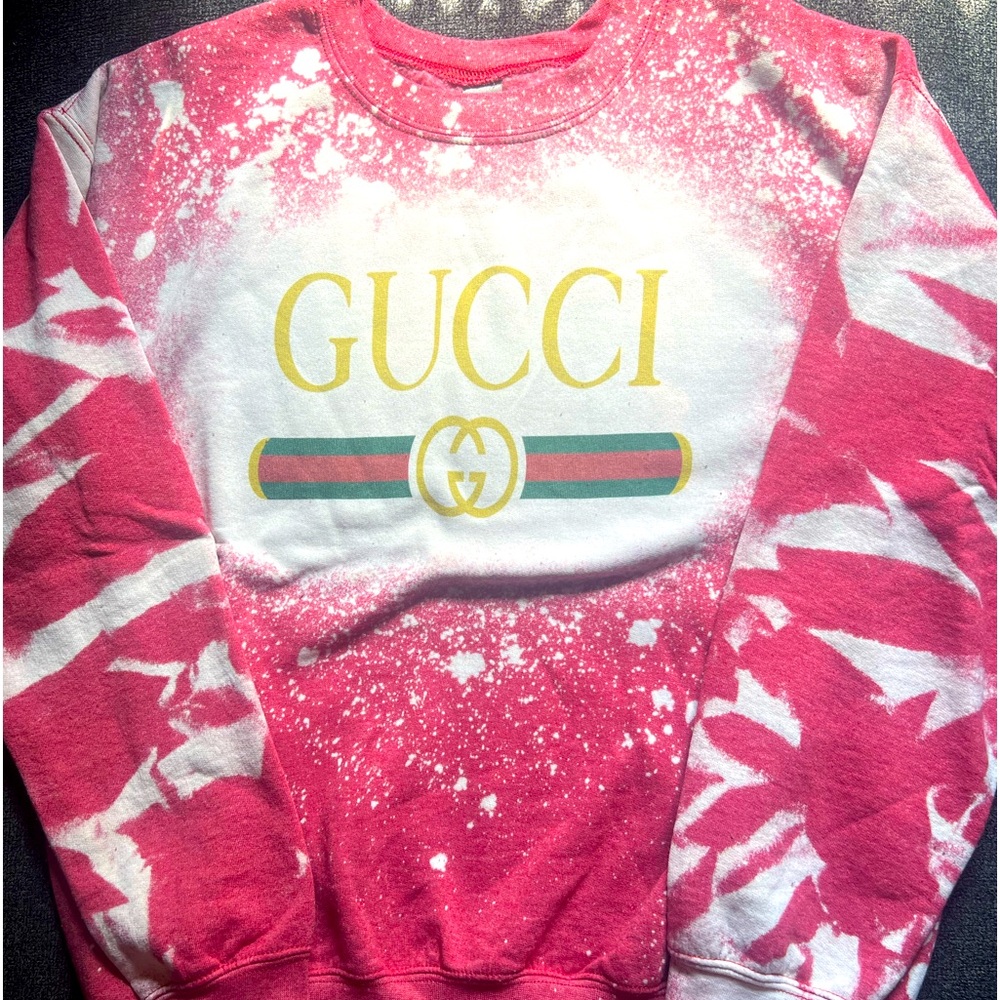 Custom “Gucci” Sweatshirt fr/ Small Bus. Not Auth! Stylish and great quality